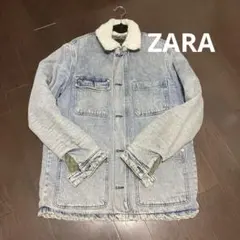 ZARA MAN デニムカバージャケット　ダメージ加工　USA Mサイズ　中古品のサムネイル