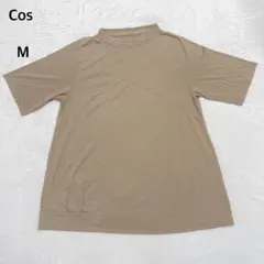 COS Tシャツ M 濃ベージュ 半袖 切替デザイン カットソー シンプル 春夏のサムネイル