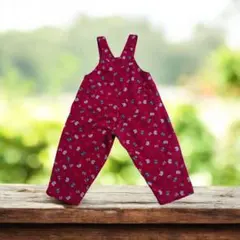 赤いオーバーオール　12ヶ月~36ヶ月