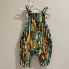 ocean & ground カラフル　オーバーオール　80