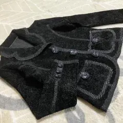 【美品】NOKO PLEATS プリーツジャケット 黒 40