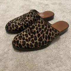Hender Scheme チーク　ハラコ　ミュール　レオパード　サンダルのサムネイル