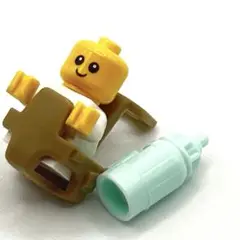 新品未使用レゴミニフィグ　白色赤ちゃんと抱っこ紐と哺乳瓶のセット　LEGO正規品