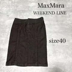 美品 MaxMara WEEKEND LINE デニム タイト スカート 40のサムネイル