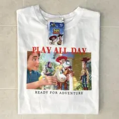 ディズニー　ピクサー　トイストーリー　30周年　別れ　Tシャツ　白　M