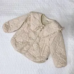 フタフタ 花柄キルティング ブルゾン 100cm