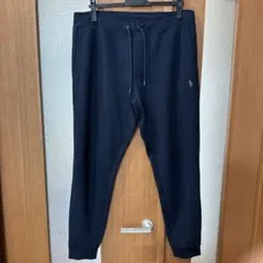 ポロロゴ刺繍 ネイビー ジョガーパンツ　POLO