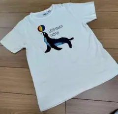 【grn】 アシカプリント Tシャツ USAコットン ホワイトのサムネイル