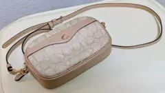 Coach コーチ シグネチャー ショルダーバッグ ベージュ