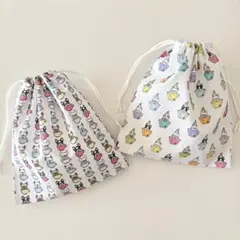 160 コップ袋　２個セット　ハンドメイド