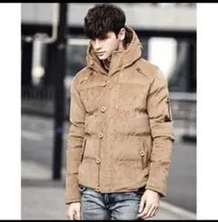 売り切り！　冬 服 カジュアル 中綿 かっこいい ジャケット ベージュ　サイズM