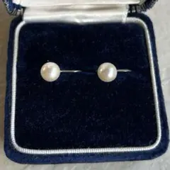 vintage silver あこや真珠 イヤリング 日本製 フォーマル