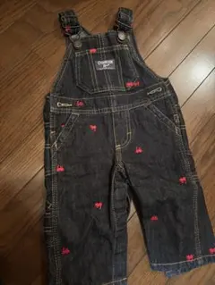 OshKosh B'gosh デニムオーバーオール 汽車刺繍のサムネイル