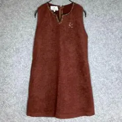 特価✨組曲（S）ボアベスト☘️ノースリーブ/北欧/ジャンスカ/ワンポイント/大人