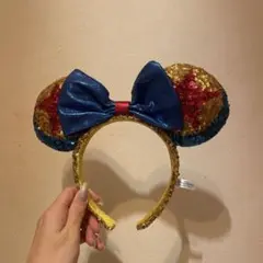 ディズニー ミニーカチューシャ スパンコール