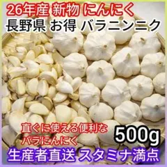 長野県産 バラにんにく 国産 訳あり 天日干し乾燥 健康食品 送料込 500gのサムネイル