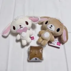 シュガーバニーズ　しろうさ　くろうさ　マスコットチャーム　アベイル　巾着　セット