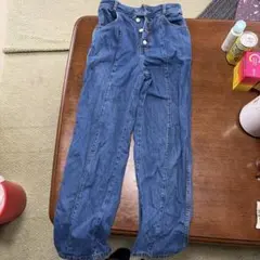 ハイウエストデニムパンツ ストレート