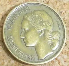 フランス古硬貨　旧10フラン硬貨 1953年