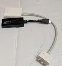 Apple VGAアダプタ + ELECOM MHL変換アダプタ