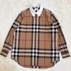 現行☆BURBERRY ノバチェック コットンポプリン オーバーサイズシャツ