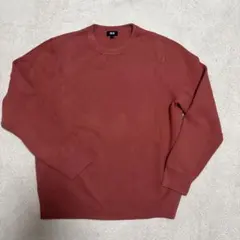 UNIQLO 赤 クルーネック セーター Lサイズ