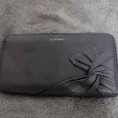 未使用 JILLSTUART 二つ折り財布 グローリア ブラック がま口 リボン