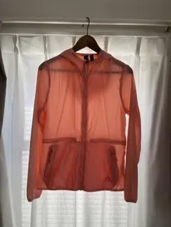 adidas ピンク フード付き ウィンドブレーカー M