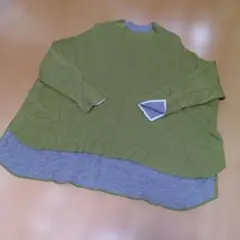 Bou jeioudブージュルード　オーバーサイズ　ニットチュニック　柔らかLL