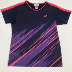 YONEX ヨネックス Tシャツ ゲームシャツ レディース M ネイビー　ピンク