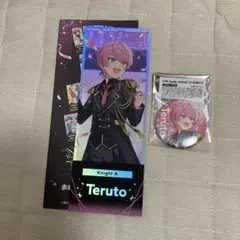 Knight A -騎士A- てるとくん　ホログラムチケット　缶バッジ