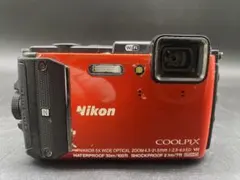 Nicon Coolpix W300 オレンジ コンデジ 8GBSD 防水カメラ - メルカリ