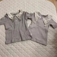 新品　コトリ　Tシャツ 2点セット　70 木馬　襟付き