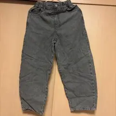 GU ライトデニム バレルレッグジーンズ 140cm