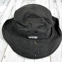 OUTDOOR メンズブラック バケットハット