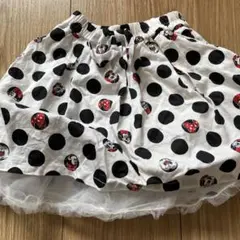 ミニーマウス 水玉スカート 80