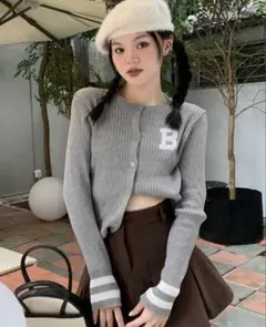 新品未使用 SHEIN シーイン クロップドカーディガン Sサイズ