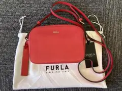 FURLA レッドショルダーバッグ 酒々井アウトレット購入 - メルカリ
