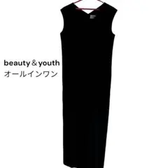 美品　Ｖネックオールインワン　サロペット　黒　M