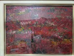 大澤扶二子□パリの街角□真作保障□新品金色額□油彩画□絵画□油絵