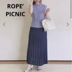 ROPE’PICNIC ロペピクニック ウエストシャーリング ノースリーブニットのサムネイル