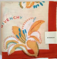 新品　GIVENCHY 花柄 ハンカチ　ユリ柄のサムネイル