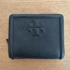 美品 Tory Burch ブラック 二つ折り財布