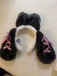 USJ限定 スヌーピー ベル カチューシャ 黒リボン