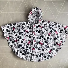 ポケッタブルレインポンチョ80-95㎝ミッキーミニーベビーレインコートトイザらス