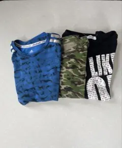 adidasなどTシャツ3枚セット　120cm130cm