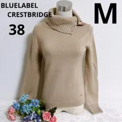 BLUELABEL CRESTBRIDGE タートルニット　ノバチェック　M相当