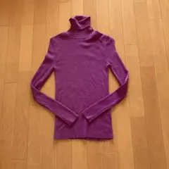 パープル ニット