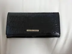 Samantha Thavasa 長財布 ブラック エナメルのサムネイル