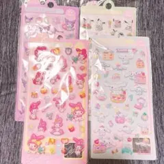 サンリオ ボンボンドロップシール ぷくぷくシール4枚セット